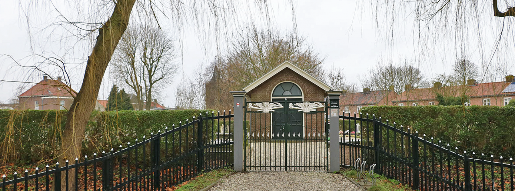 banner Uitbreiding begraafplaats Linschoten